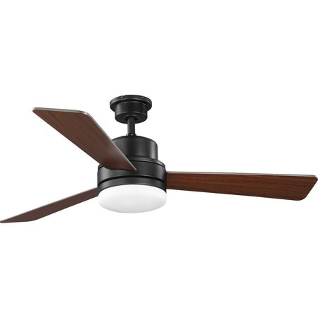 PROGRESS LIGHTING Trevina II Collection 52" Three-Blade Architectural Bronze Ceiling Fan P2553-129WB
